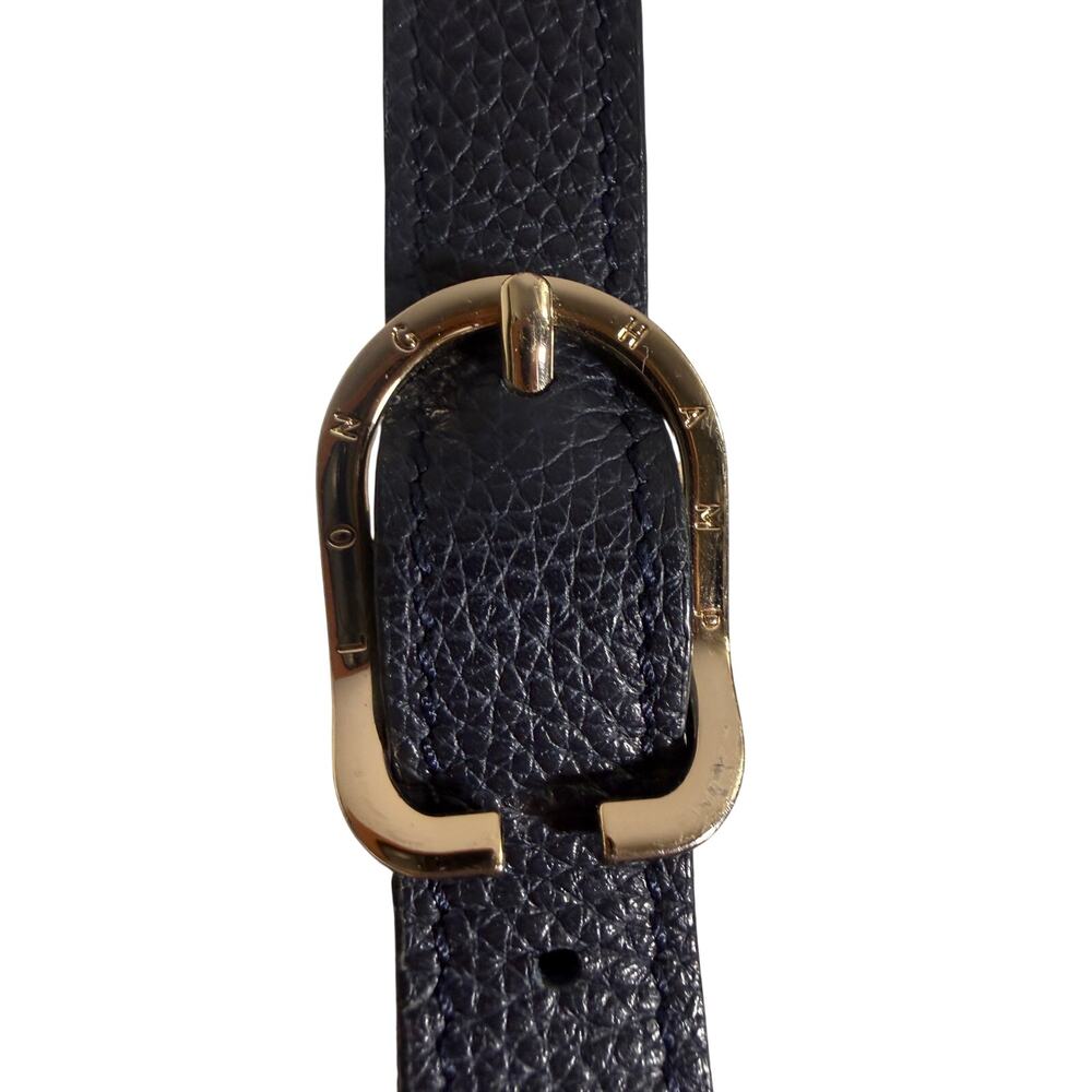 Longchamp 'Le Foulonne' Medium Leather Crossbody Bag in Navy - Picture 6 of 11